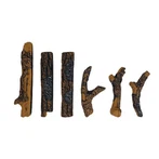 Gas Vent Fire Place Keramik Logs Arin sett og fylgihlutir